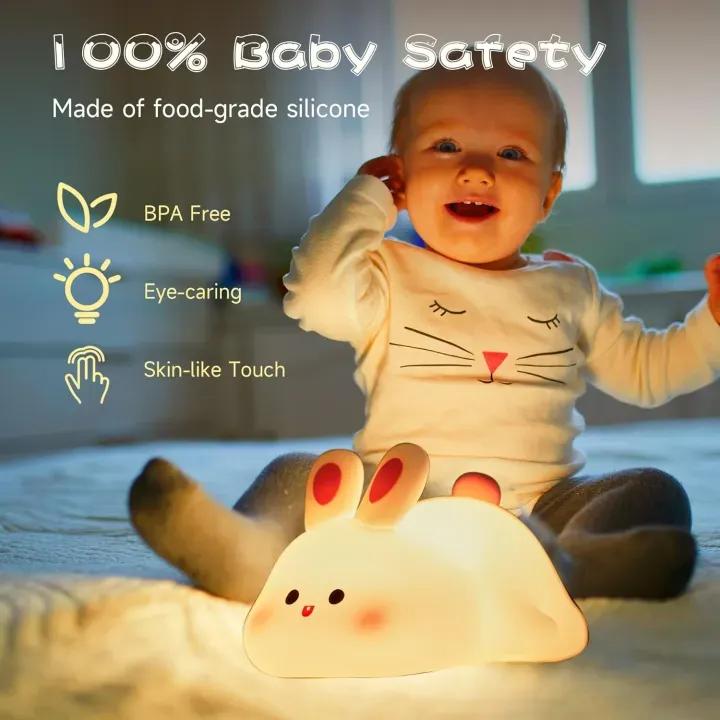 Harry's Club Rechargeable Silicone Bunny Night Light