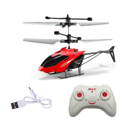 Sensor-Controlled Helicopter Toy for Kids 1-12 Years | Remote Control On/Off Infrared Flying Helicopter with LED Lights | Indoor Hover Toy Gift