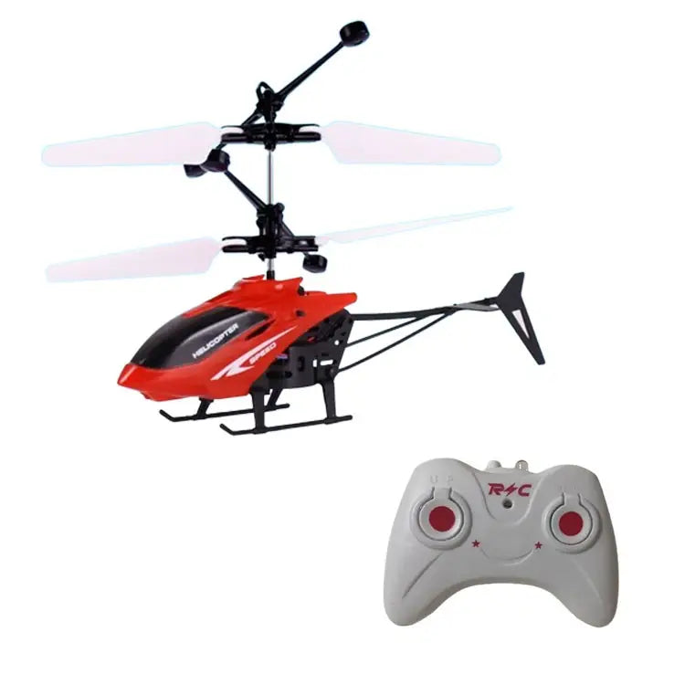 Sensor-Controlled Helicopter Toy for Kids 1-12 Years | Remote Control On/Off Infrared Flying Helicopter with LED Lights | Indoor Hover Toy Gift