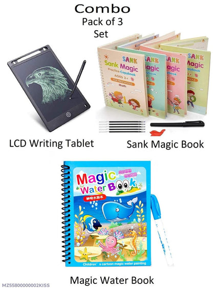 Kids Art & Craft Set with LCD Tablet & Water Book