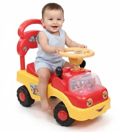 Pink Kids Riding Car with Music & Lights