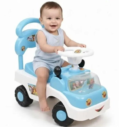 Pink Kids Riding Car with Music & Lights