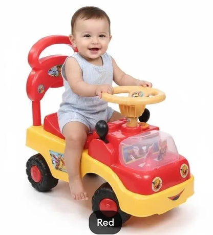 Pink Kids Riding Car with Music & Lights