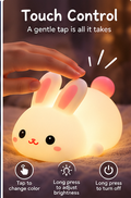 Bunny night light touch control feature