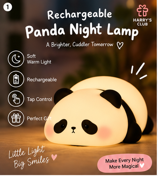 Rechargeable Panda Night Lamp - Harry's Club