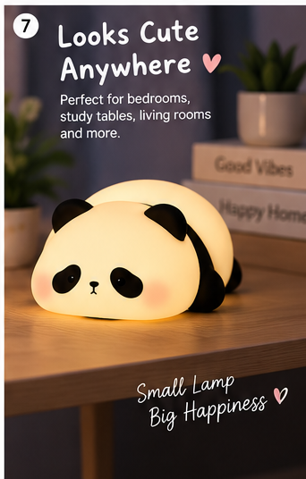 Panda Night Lamp for bedroom and desk decor